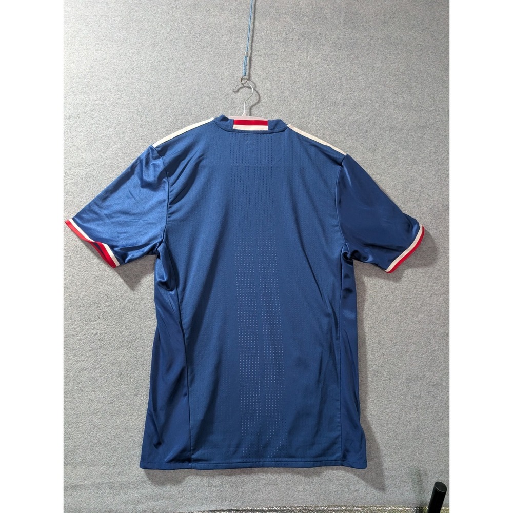 Adidas Olympique Lyonnais 2016-17 Away Jersey Mens Medium Size 6 Blue Adizero - Picture 2 of 10